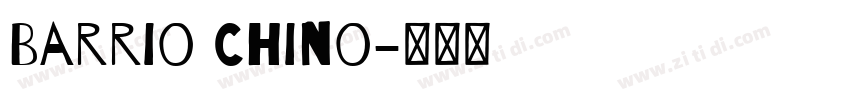 Barrio Chino字体转换